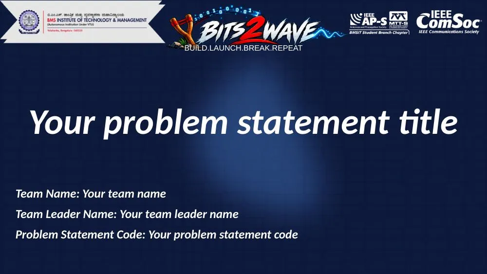 Bits2Wave template, first slide
