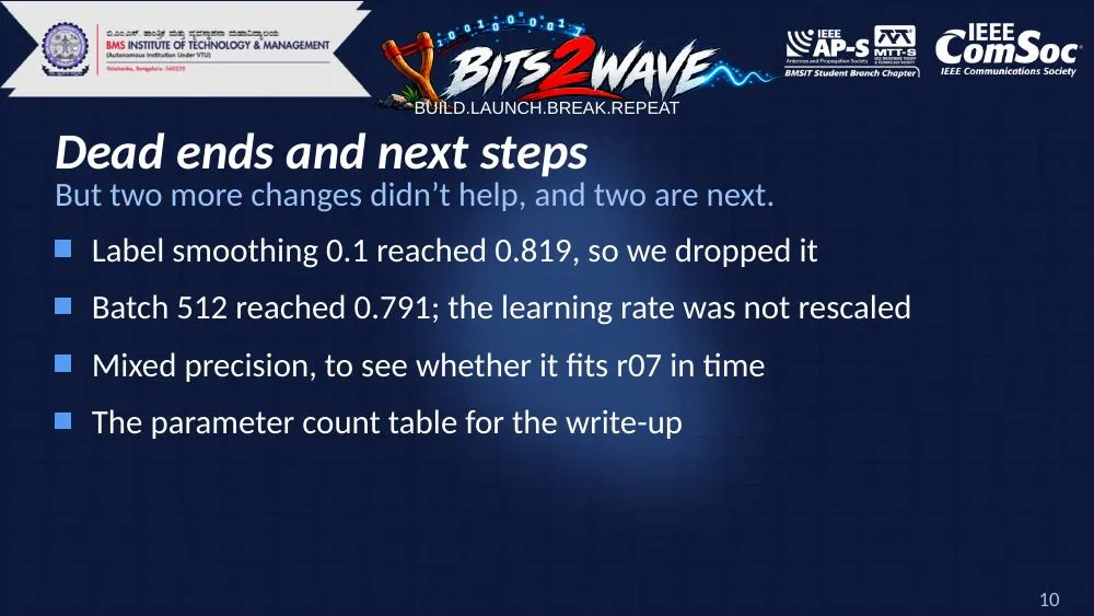 Page 10 of an example deck in the Bits2Wave theme