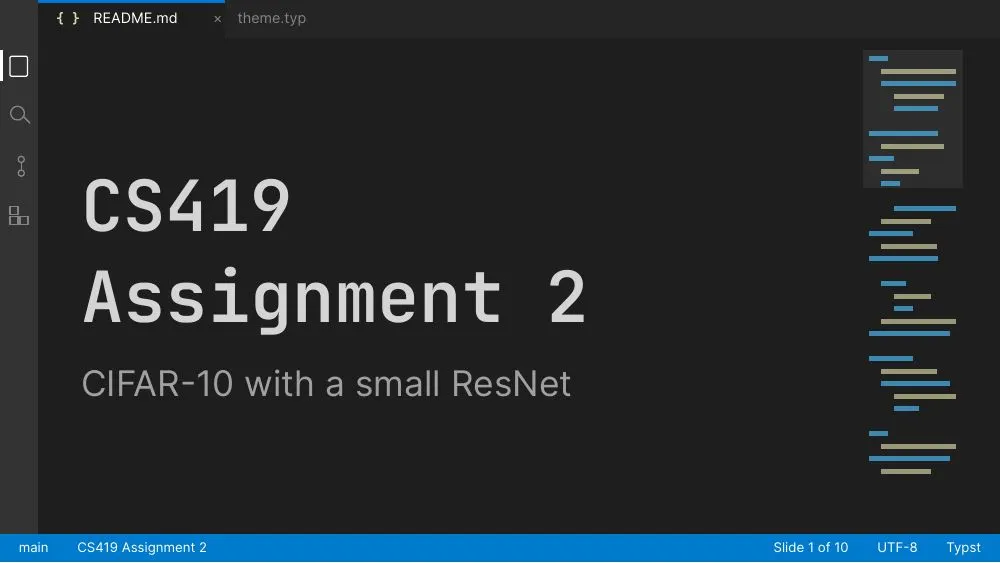 IDE theme, slide 1