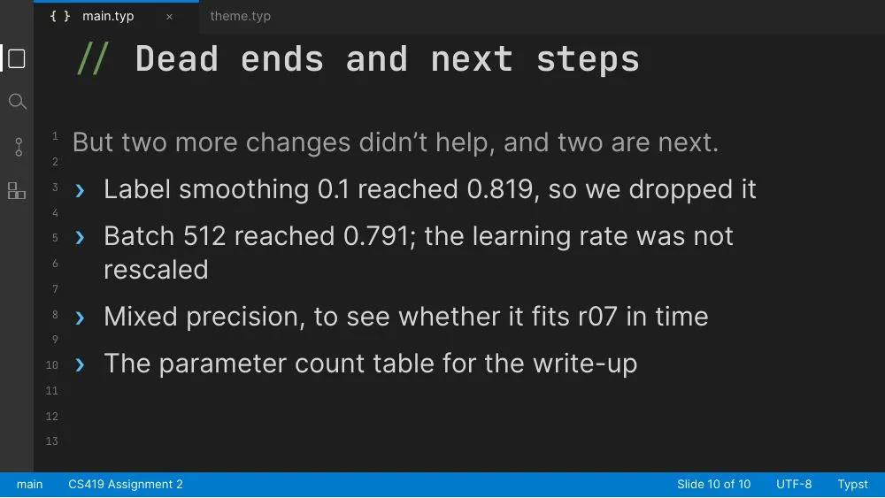 IDE theme, slide 10