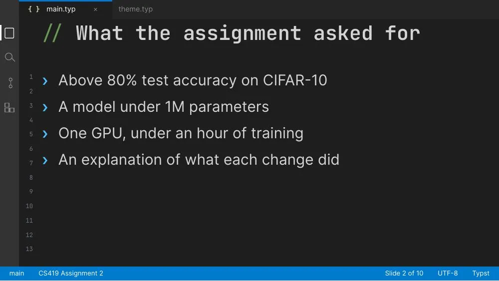 IDE theme, slide 2