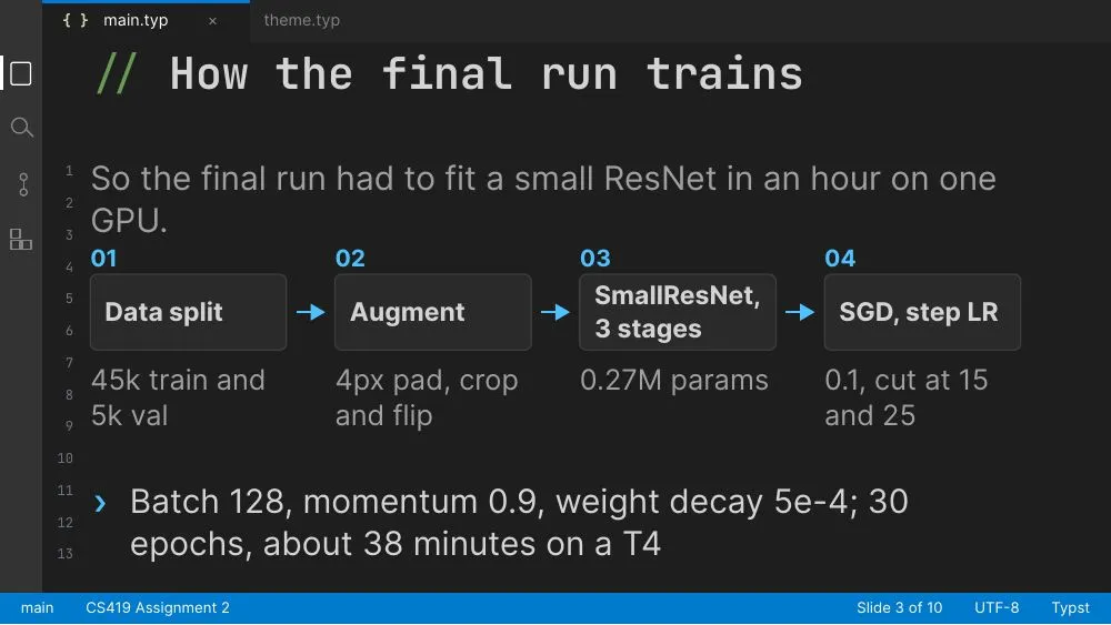 IDE theme, slide 3