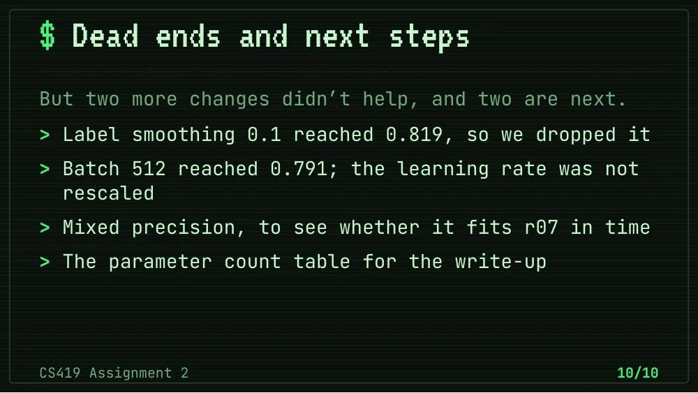 Terminal theme, slide 10