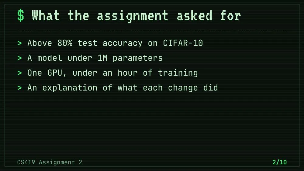 Terminal theme, slide 2