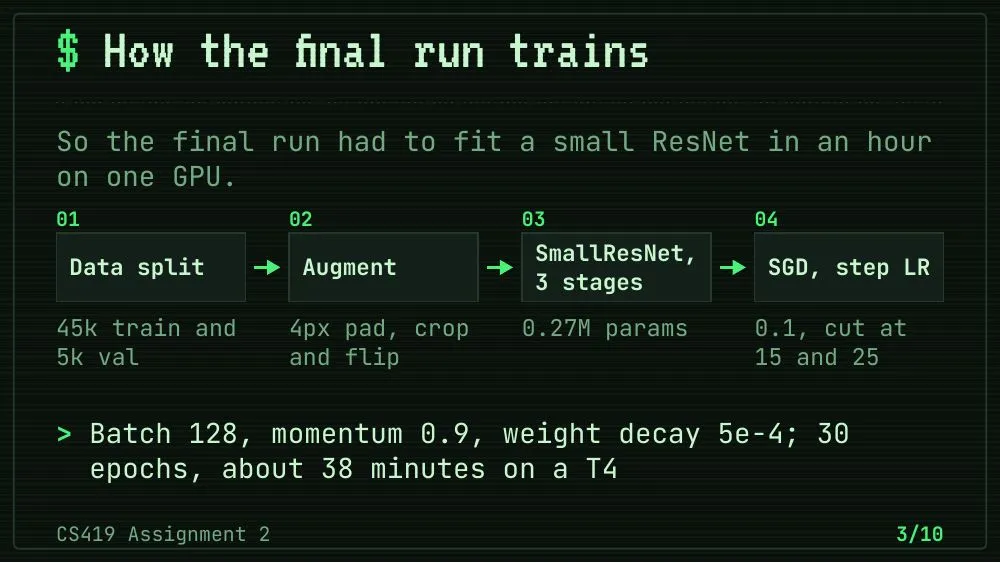 Terminal theme, slide 3