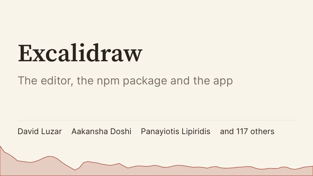 Excalidraw, first slide