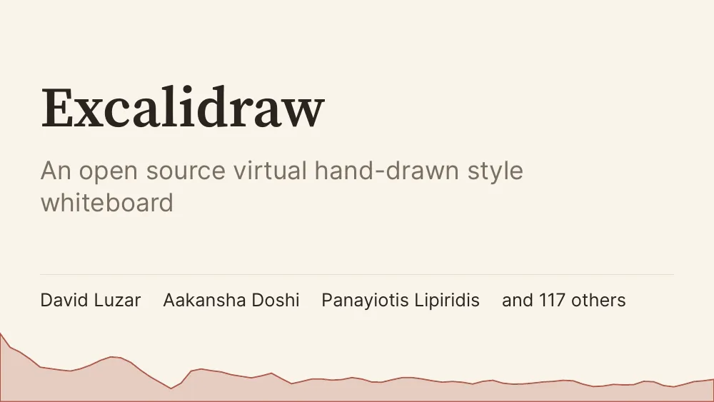 Excalidraw, first slide