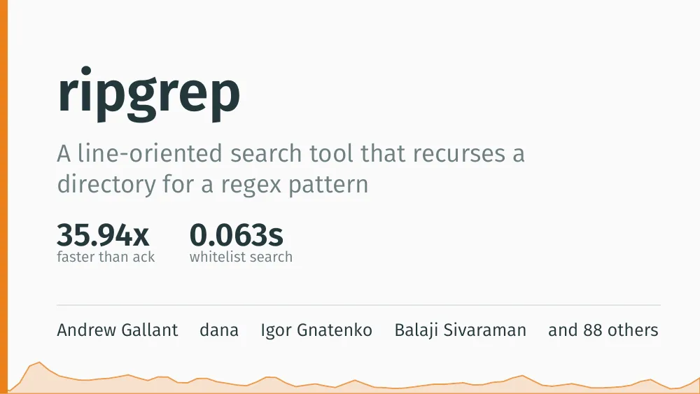 ripgrep, first slide